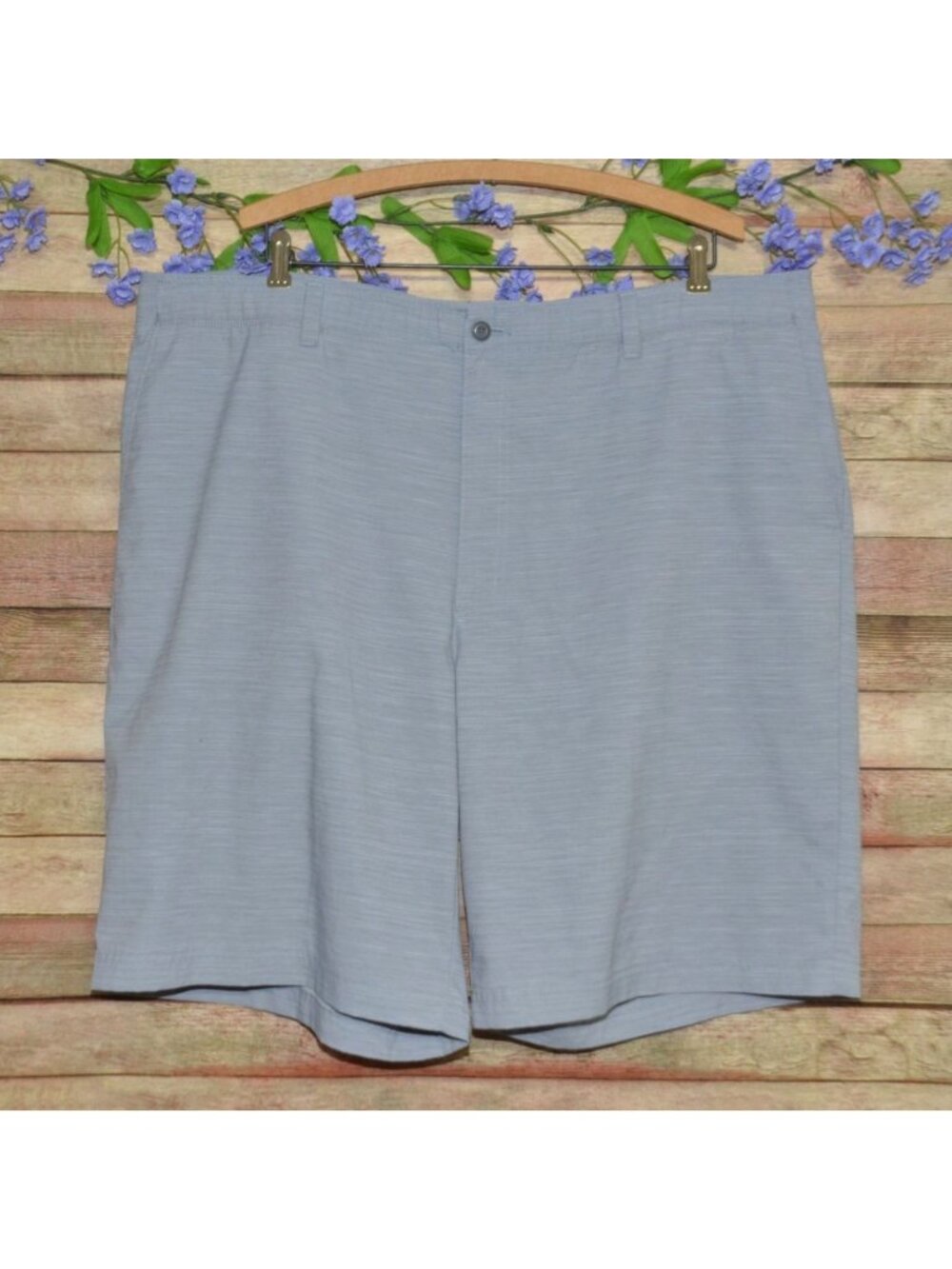 Ben Hogan Mens Gray Golf Shorts Size 42 Classic Casual 10” inseam